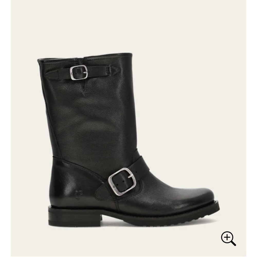 Frye Veronica Flex Black Leather Ankle Boots Size 6.5 - Picture 2 of 6